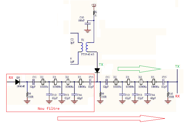 esquema modificacio filtre cristall MST-400